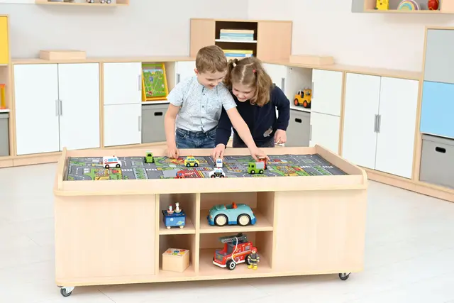 Rektangulært lekebord B149 x D81 x H57 cm 