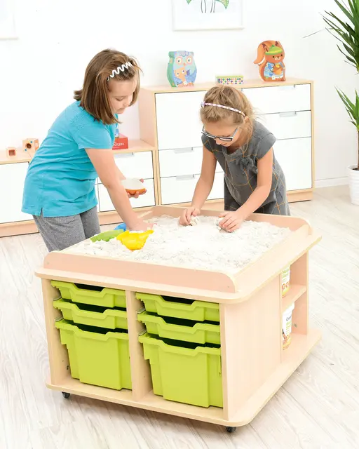 Lekebord høyt B81 x D81 x H57 cm 