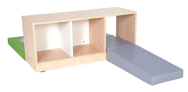 Quadro lekehjørne med speil B117 x D42 x H50 cm 