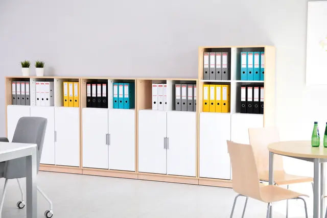 Quadro L reol 9 rom B117 x D42 x H125 cm 