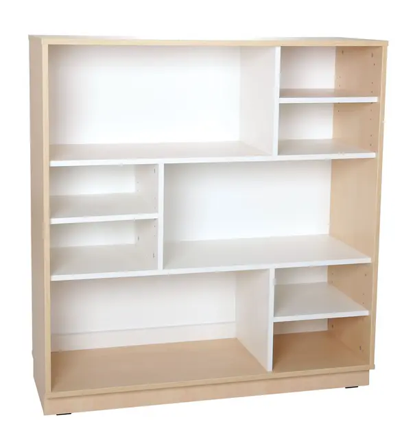 Quadro L asymmetrisk reol B117 x D42 x H125  cm 