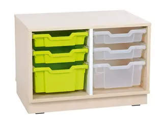 Quadro S benk for plastskuffer 2 rom B71 x D48 x H50 cm