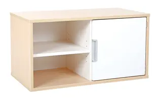 Quadro vegghengt hylle med skap B80 x D42 x H41 cm