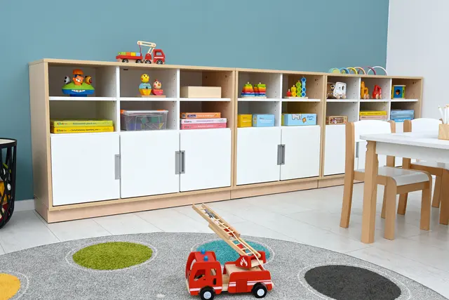 Quadro liten dør til skillevegg beige B37 x H37 cm, 90° softclose 