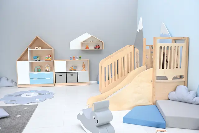 Quadro stor dør til yttervegg beige B37 x B75 cm, 90° softclose 