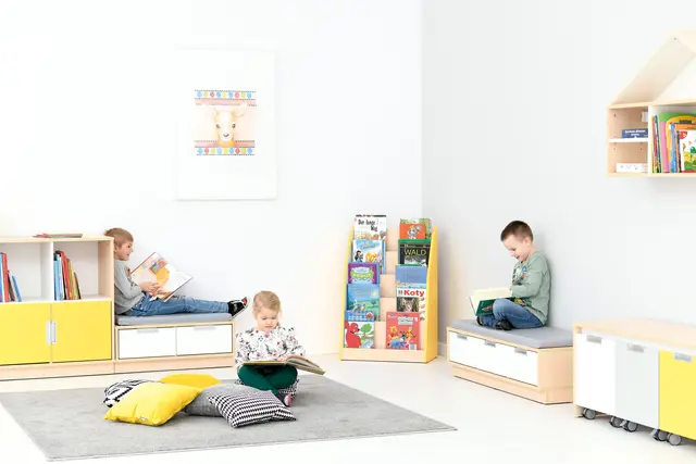 Quadro bokreol ensidig lakserosa B60 x D35 x H90 cm 