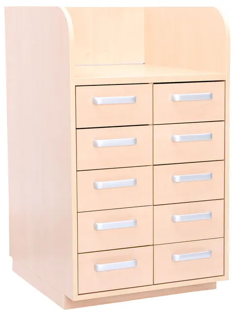 Oda stellebord med skuffer Med sider, B65 x D75 x H88 cm 