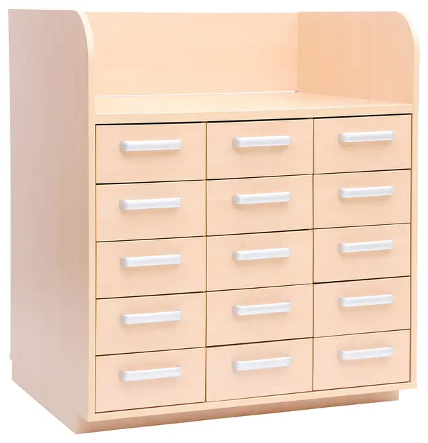 Oda stellebord med skuffer Med sider, B97 x D75 x H88 cm 