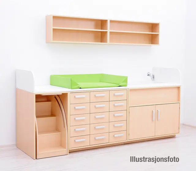 Oda stellebord med åpne hyller B97 x D75 x H88 cm 