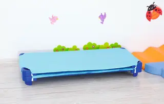 Madrasstrekk lys blå L146 x B65 cm