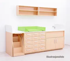 Oda stellebord til plastskuffer B104 x D75 x H88 cm