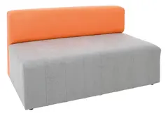 Mood sofa grå/oransje B120 x D72 x H72 cm