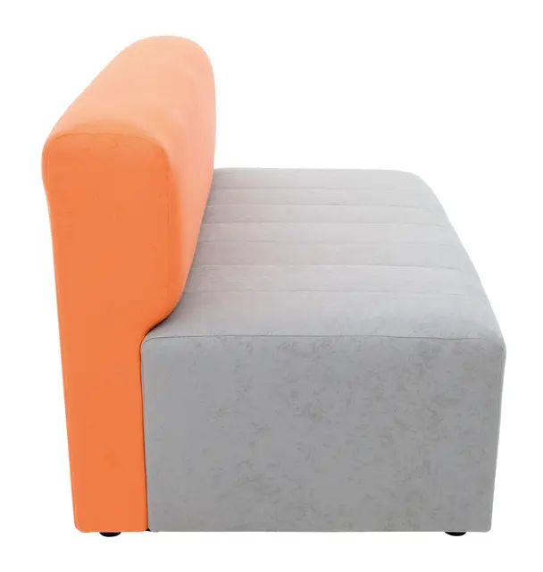 Mood sofa grå/oransje B120 x D72 x H72 cm 