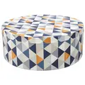 Geo puff med triangler &#216;80 cm