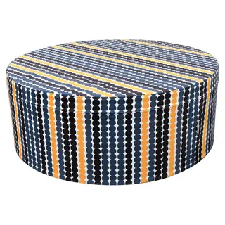 Geo puff med sirkler Ø80 cm
