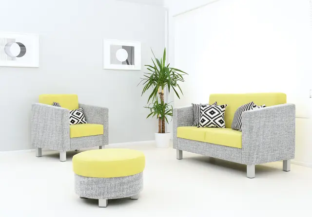 Trend sofa grå/grønn B145 x D76 x H92 cm 