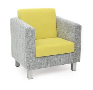 Trend lenestol grå/grønn D52 x H47 cm