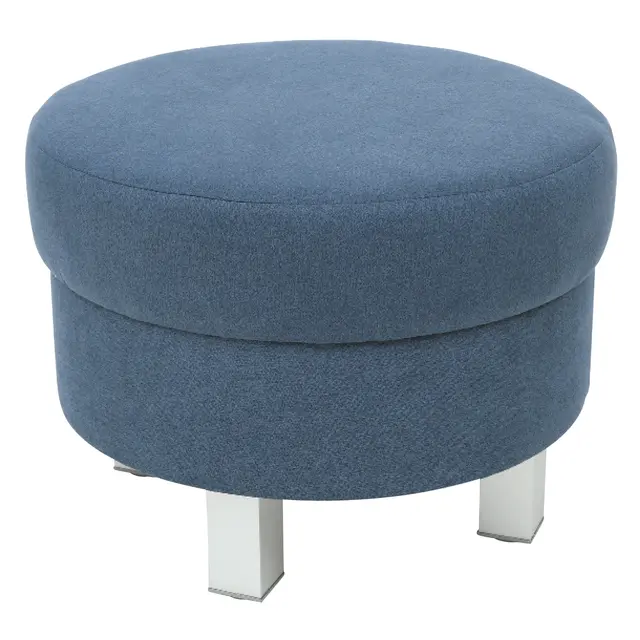 Trend rund puff marine blå H47 cm 