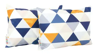 Rektangulær pute trekanter B40 x D16 x H30 cm, 2 stk