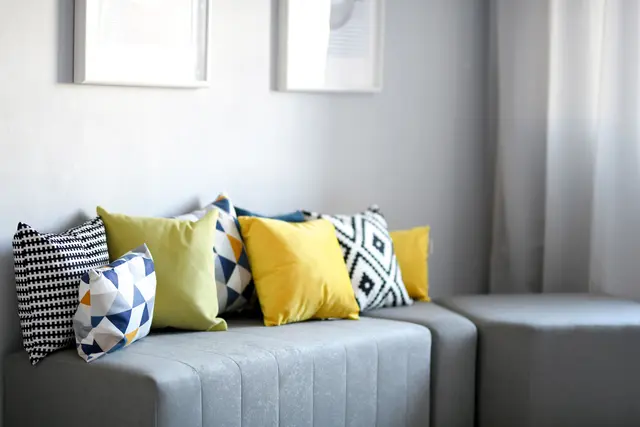 Rektangulær pute trekanter B40 x D16 x H30 cm, 2 stk 