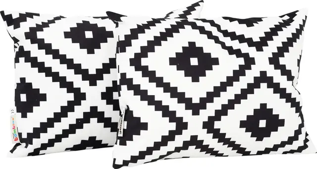 Rektangulær pute diamant B40 x D16 x H30 cm, 2 stk 