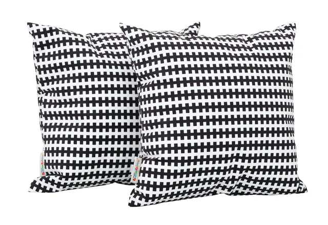 Kvadrat pute mønstret B40 x D15 x H40 cm, 2 stk 