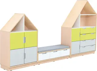 Quadro møbelsett 157 B313 x D60 x H167 cm