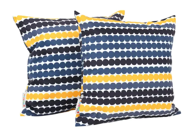 Kvadrat pute sirkler B40 x D15 x H40 cm, 2 stk 