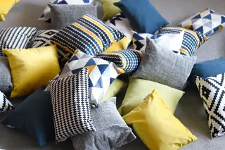 Kvadrat pute sirkler B40 x D15 x H40 cm, 2 stk