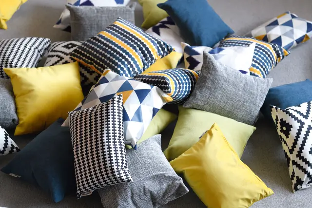 Kvadrat pute sirkler B40 x D15 x H40 cm, 2 stk 