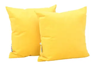 Kvadrat pute gul B40 x D15 x H40 cm, 2 stk