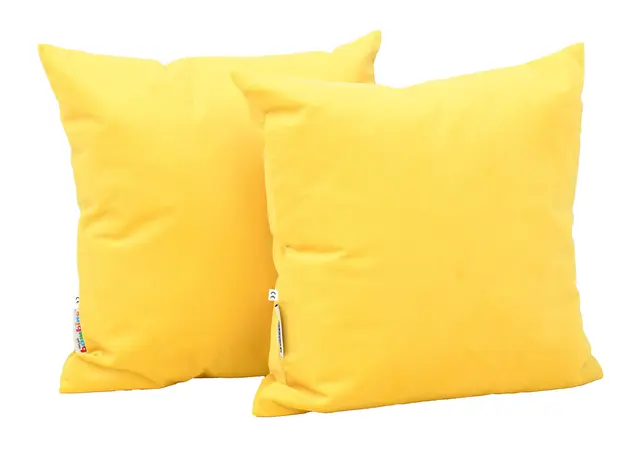 Kvadrat pute gul B40 x D15 x H40 cm, 2 stk 