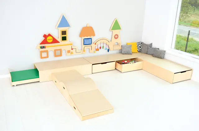 Akustikk lekepodie buet medium B66 x D66 x H20 cm 