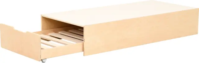 Akustikk lekepodie med uttrekkbar seng B70 x D146 x H30 cm 
