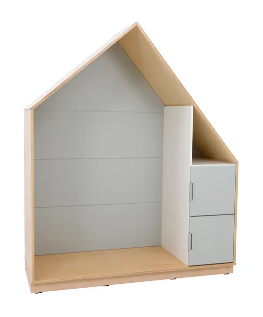 Quadro lesehus grå B155 x D60 x H186 cm 