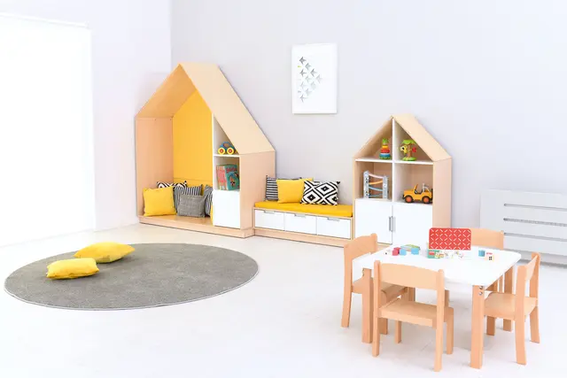 Quadro lesehus gul B155 x D60 x H186 cm 