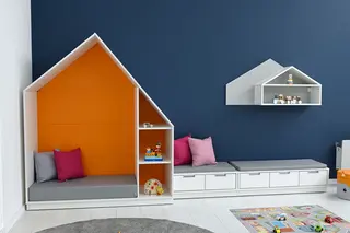 Quadro lesehus oransje B155 x D60 x H186 cm