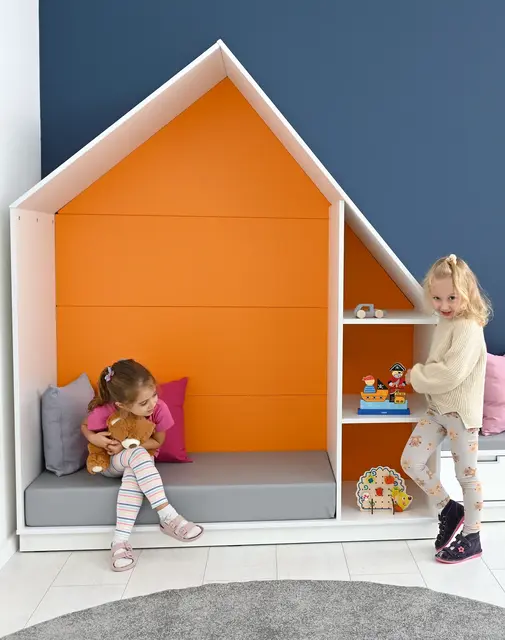 Quadro lesehus oransje B155 x D60 x H186 cm 