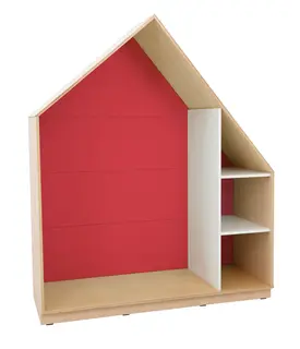 Quadro lesehus rød B155 x D60 x H186 cm