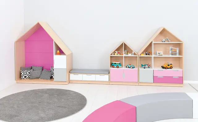 Quadro lesehus rosa B155 x D60 x H186 cm 