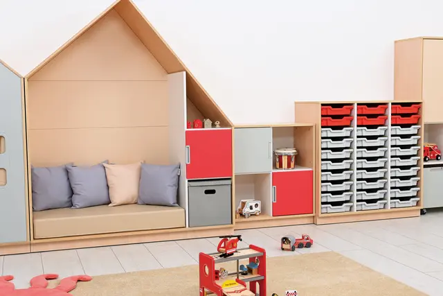 Quadro lesehus beige B155 x D60 x H186 cm 