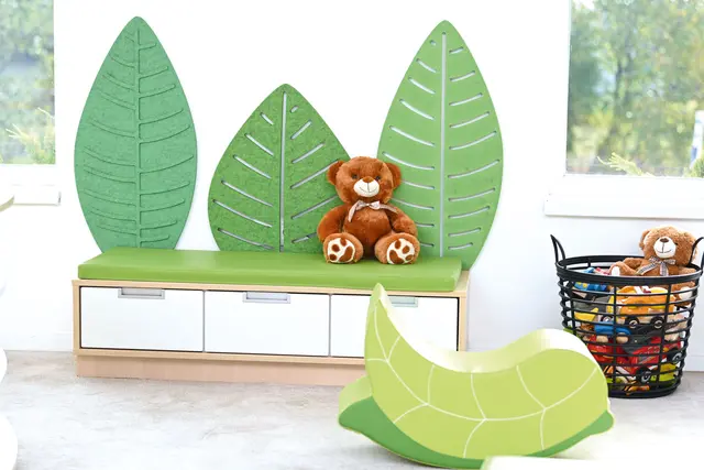 Quadro benk med madrass limegrønn B117 x D42 x H31 cm 