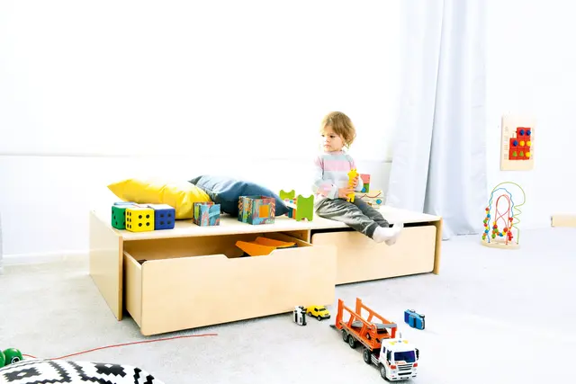 Akustikk lekepodie B159 x D66 x H31 cm 