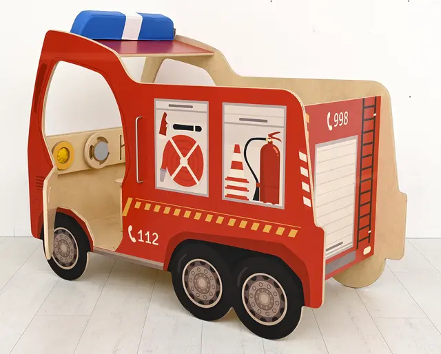 Brannbil lekebil B80 x D128 x H171 cm 