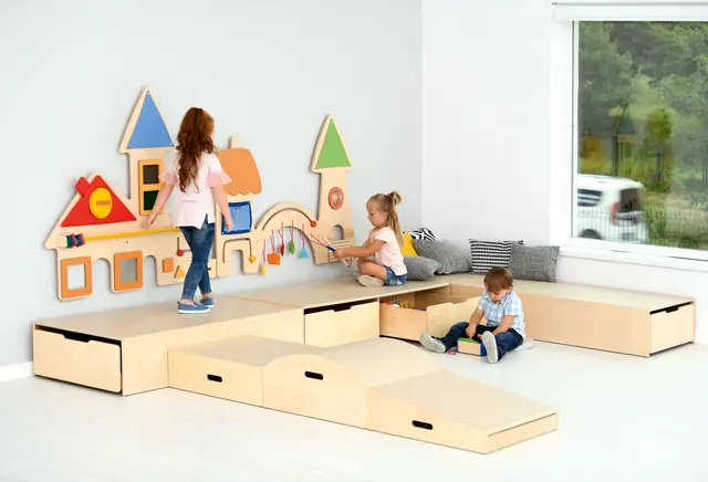 Skuff til lekepodie 2 stk B75 x D62 x H26 cm 