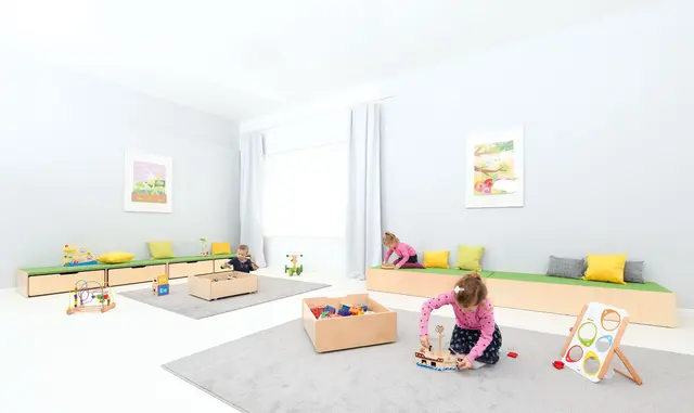 Skuff til lekepodie 2 stk B62 x D62 x H26 cm 