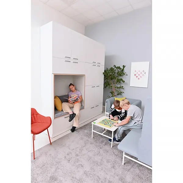 Zen skapseksjon med lesehule B216 x D50/52 x H259 cm 