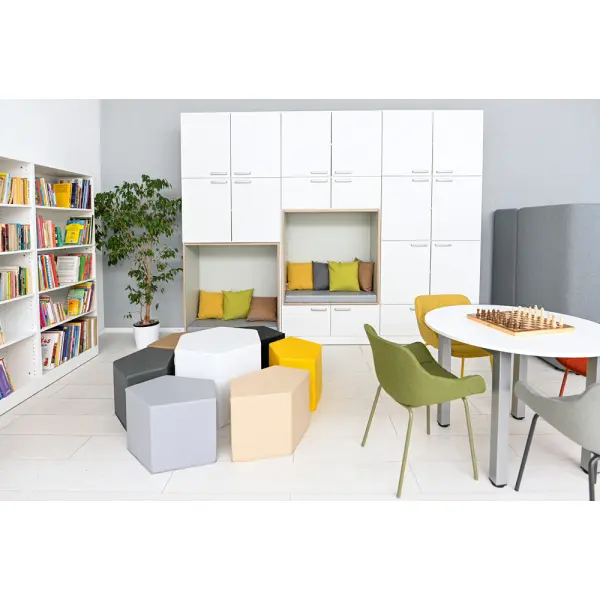 Zen skapseksjon med 2 lesehuler B323 x D50/52 x H258 cm 