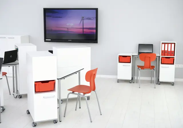 Ergo stol oransje Sittehøyde 46 cm 