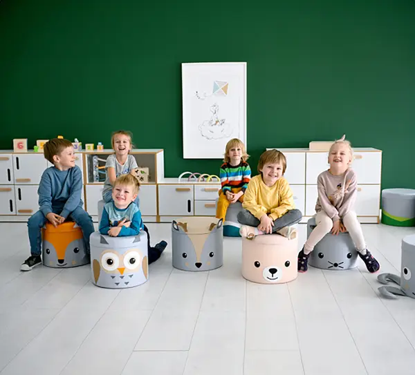 Mus puff Ø35 x H30 cm 